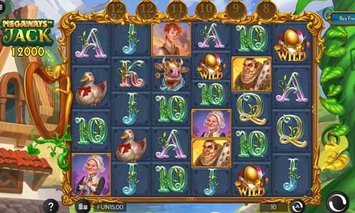 Megaways Jack base game screenshot showing reels and features