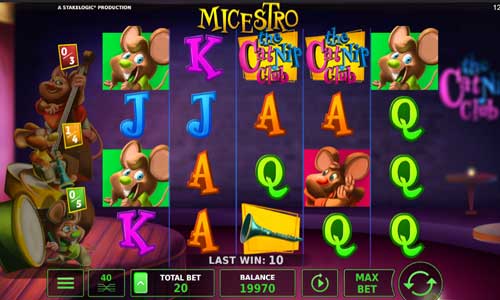 Micestro base game screenshot showing reels and features
