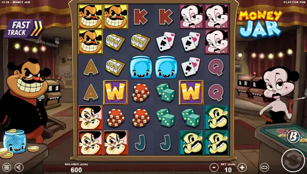 Money Jar base game screenshot showing reels and features