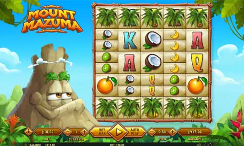 Mount Mazuma base game screenshot showing reels and features
