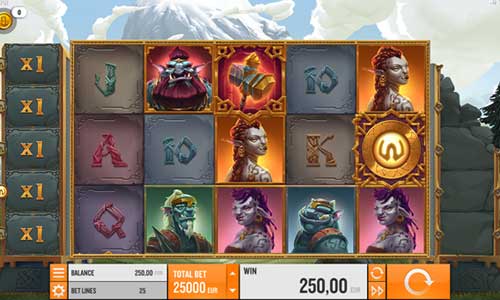 Hall of the Mountain King base game screenshot showing reels and features