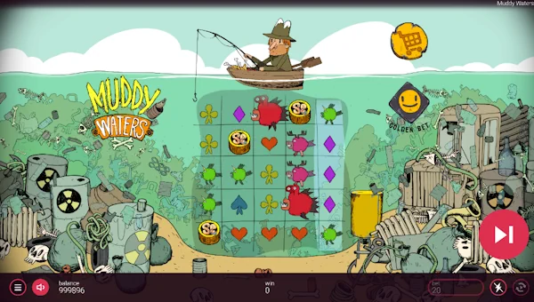 Muddy Waters base game screenshot showing reels and features