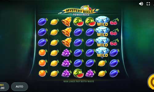Mystery Reels Power Reels base game screenshot showing reels and features
