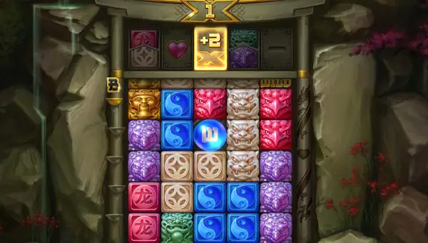 Mystic Orbs base game screenshot showing reels and features