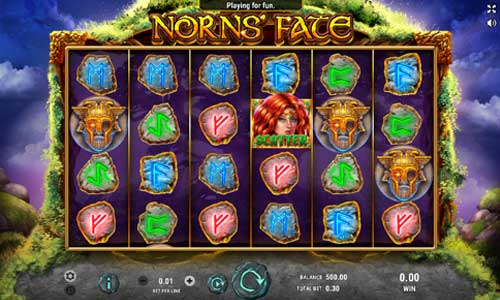Norns Fate base game screenshot showing reels and features