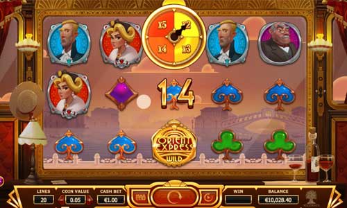 Orient Express base game screenshot showing reels and features