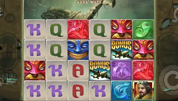 Pacific Gold base game screenshot showing reels and features