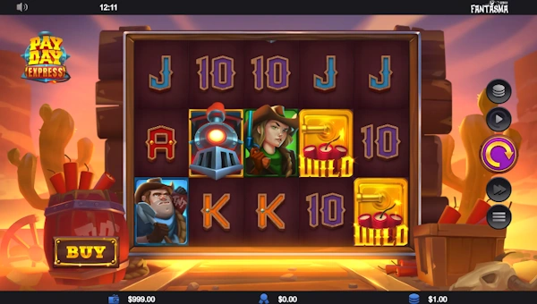 Payday Express base game screenshot showing reels and features
