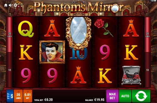 Phantoms Mirror base game screenshot showing reels and features