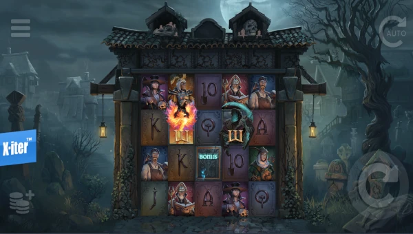 Phoenix Graveyard 2 base game screenshot showing reels and features