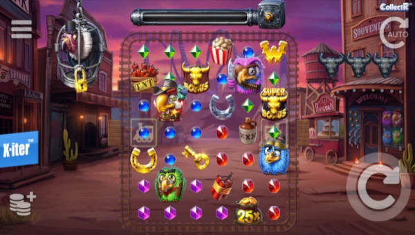 Pirots 3 base game screenshot showing reels and features