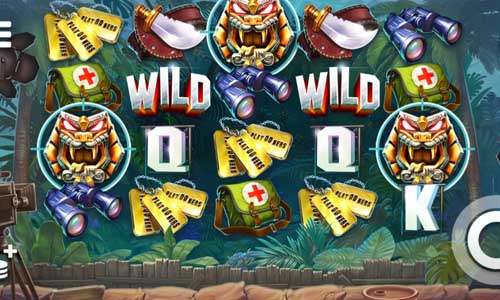 Platooners base game screenshot showing reels and features