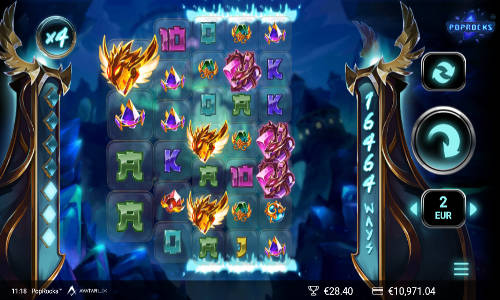 PopRocks base game screenshot showing reels and features