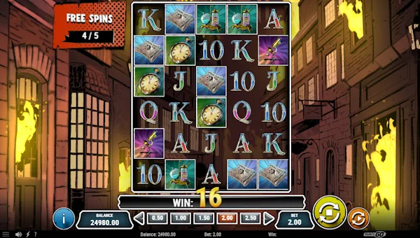Screenshot of Potion of Madness slot demo showing reels and bonus game features