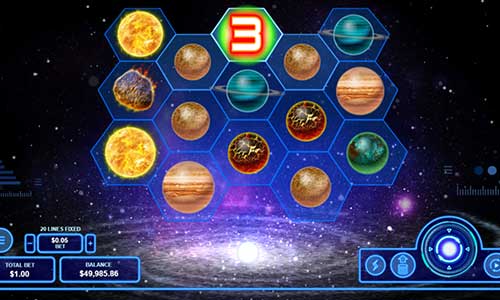 Pulsar base game screenshot showing reels and features