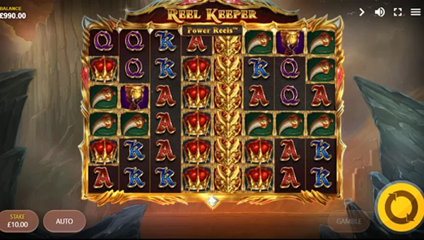 Reel Keeper Power Reels base game screenshot showing reels and features