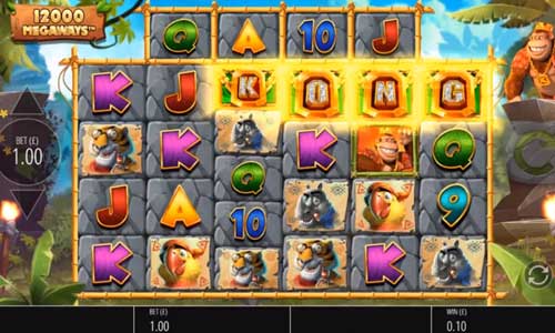 Return of Kong Megaways base game screenshot showing reels and features