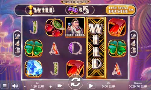Ricky Riches Booster Reel base game screenshot showing reels and features