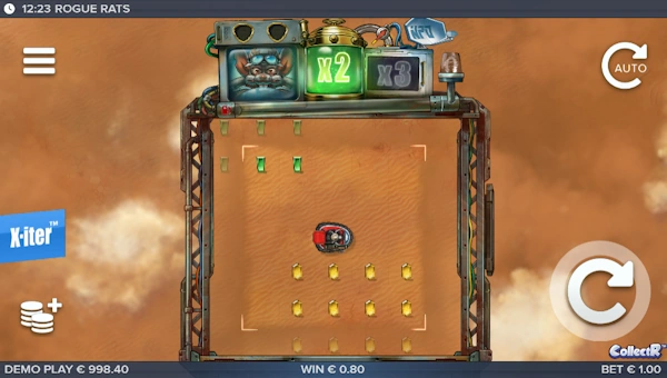 Rogue Rats of Nitropolis base game screenshot showing reels and features