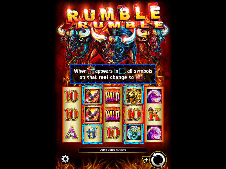 Rumble Rumble Slot Base Game Rumble Rumble base game screenshot showing reels and features