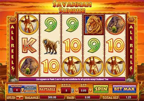 Savannah Sunrise best online slot