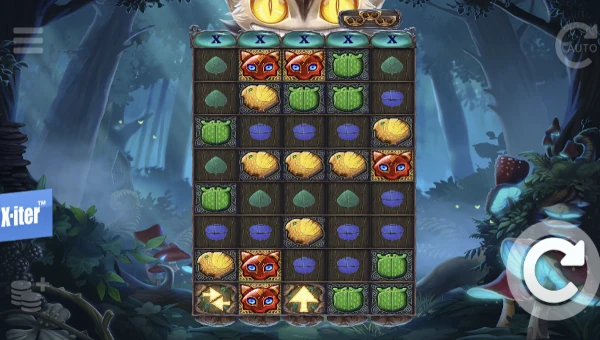Shadow Shifter base game screenshot showing reels and features