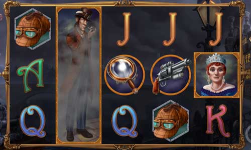 Sherlocks Casebook base game screenshot showing reels and features