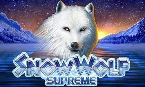 Snow Wolf Supreme base game screenshot showing reels and features