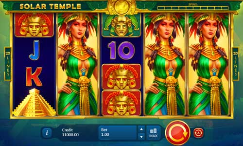 Solar Temple base game screenshot showing reels and features