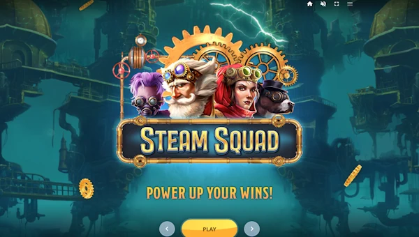 Steam Squad base game screenshot showing reels and features