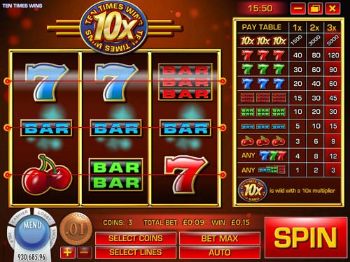 Ten Times Wins best online slot