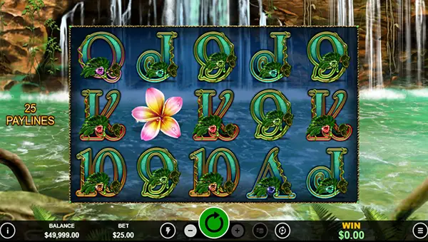 Thai Emerald base game screenshot showing reels and features