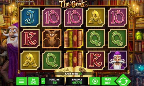 The Book base game screenshot showing reels and features