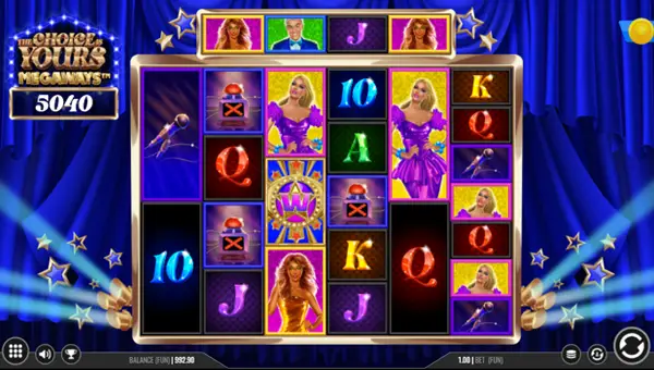 The Choice is Yours Megaways base game screenshot showing reels and features