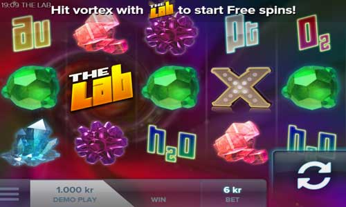 The Lab base game screenshot showing reels and features