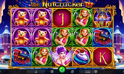 The Nutcracker base game screenshot showing reels and features