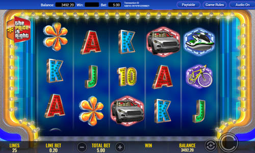 The Price is Right base game screenshot showing reels and features