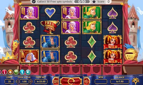 The Royal Family base game screenshot showing reels and features