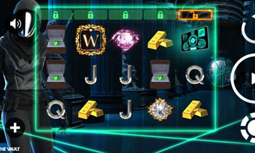 The Vault base game screenshot showing reels and features