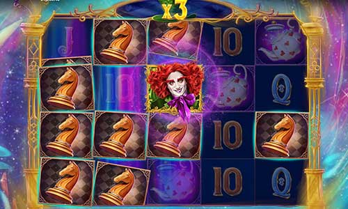 The Wild Hatter base game screenshot showing reels and features