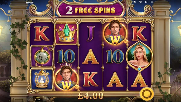 The Wild Kiss base game screenshot showing reels and features