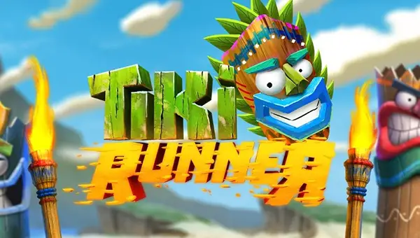 Tiki Runner 2 base game screenshot showing reels and features