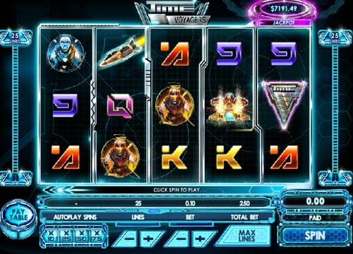 Time Voyagers base game screenshot showing reels and features