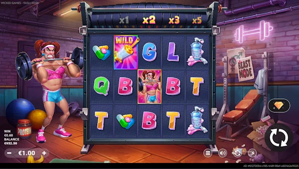Transformers base game screenshot showing reels and features