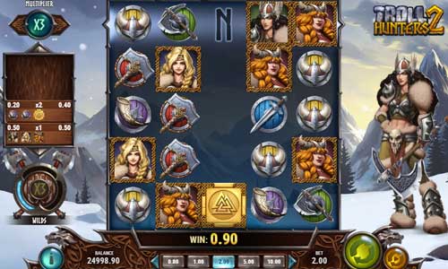 Troll Hunters 2 base game screenshot showing reels and features