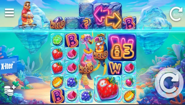 Tropicool 5 slot base game layout with Cool Reel feature