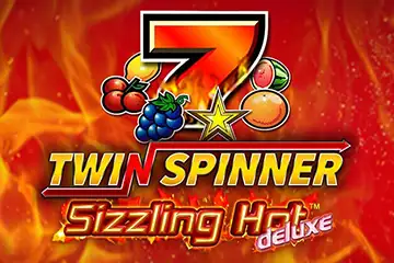 Twin Spinner Sizzling Hot Deluxe base game screenshot showing reels and features