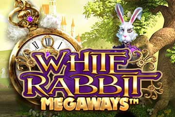 White Rabbit logo - free slot demo by Big Time Gaming
