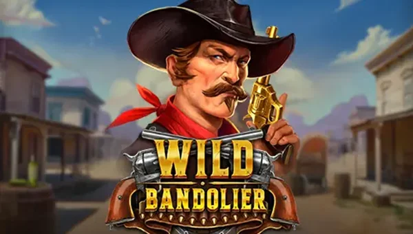 Wild Bandolier base game screenshot showing reels and features
