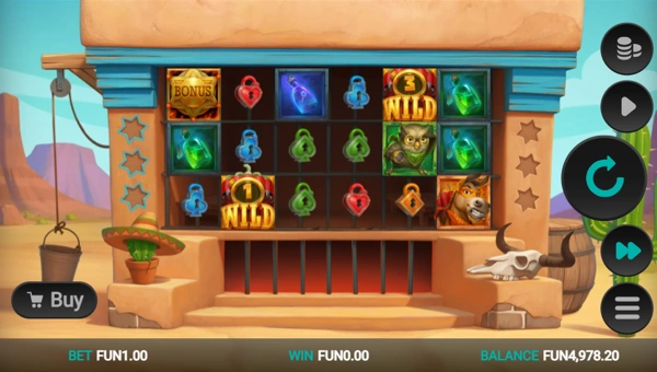 Wild Chapo 2 base game screenshot showing reels and features
